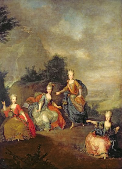 Performance of the opera by Gluck, Il Parnaso Confuso at Schoenbrunn Palace on 24th January 1765 by Johann Georg Weikert